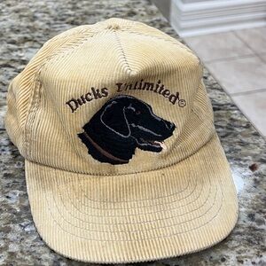 Ducks Unlimited corduroy black lab hat.